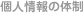 個人情報の体制
